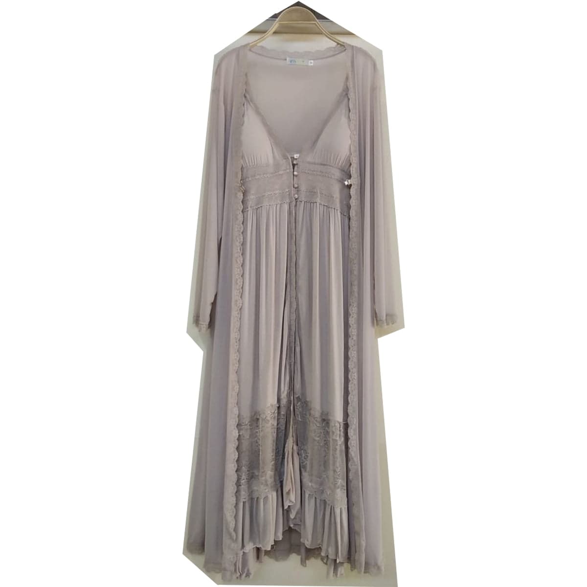 Caprisious Long fairy skirt French court dress Sleepwear