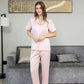 Luxury Redefined: Indulge in with Our High-End Satin Silk Pajama Set image 0