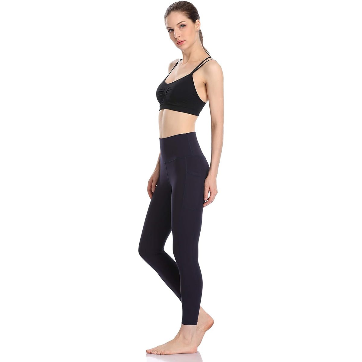 Women's High Waisted Tummy Control Workout Leggings image 4