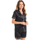 Satin Pajama top and Shorts Set image 5