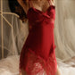 Women's Lace Camisole Dress Backless Nightgown image 0