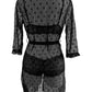 Lace Mesh Corset Lingerie & Women's Bathrobe Set – Elegant Underwear with Timeless Charm image 2