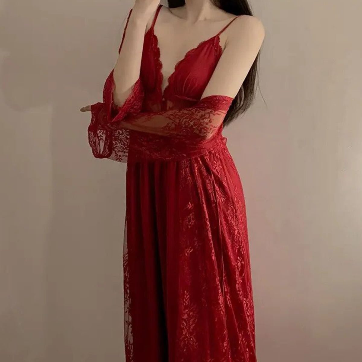 Long fairy skirt French court dress Sleepwear image 7