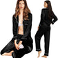 Women's Full Sleeve Silk Satin Pajama Set image 2