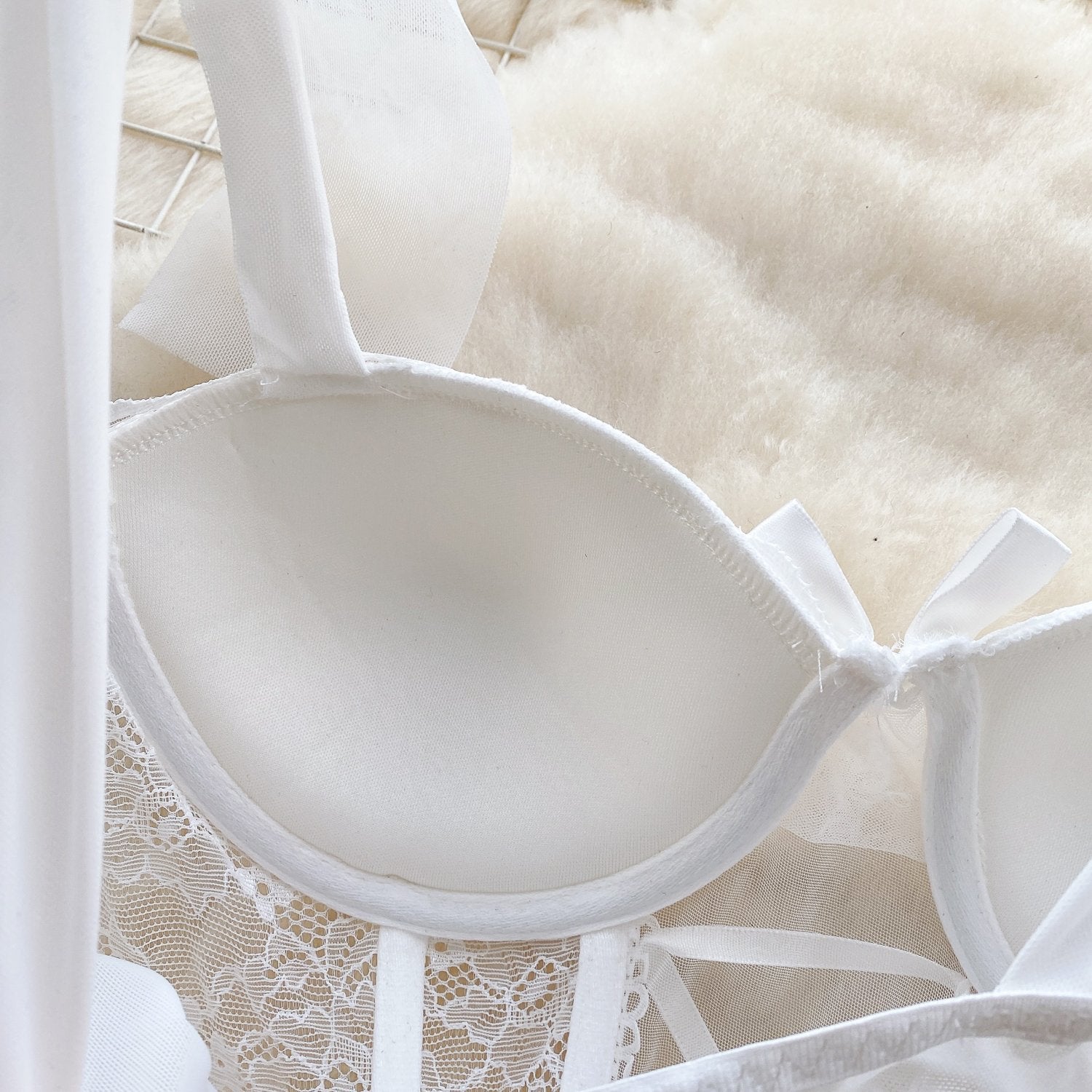 Elegant Lace Corset Dress with Adjustable Straps and Matching Bottoms image 4