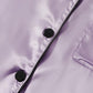 Women’s Satin Pajama Short Sleeve Purple top and Shorts Set image 2
