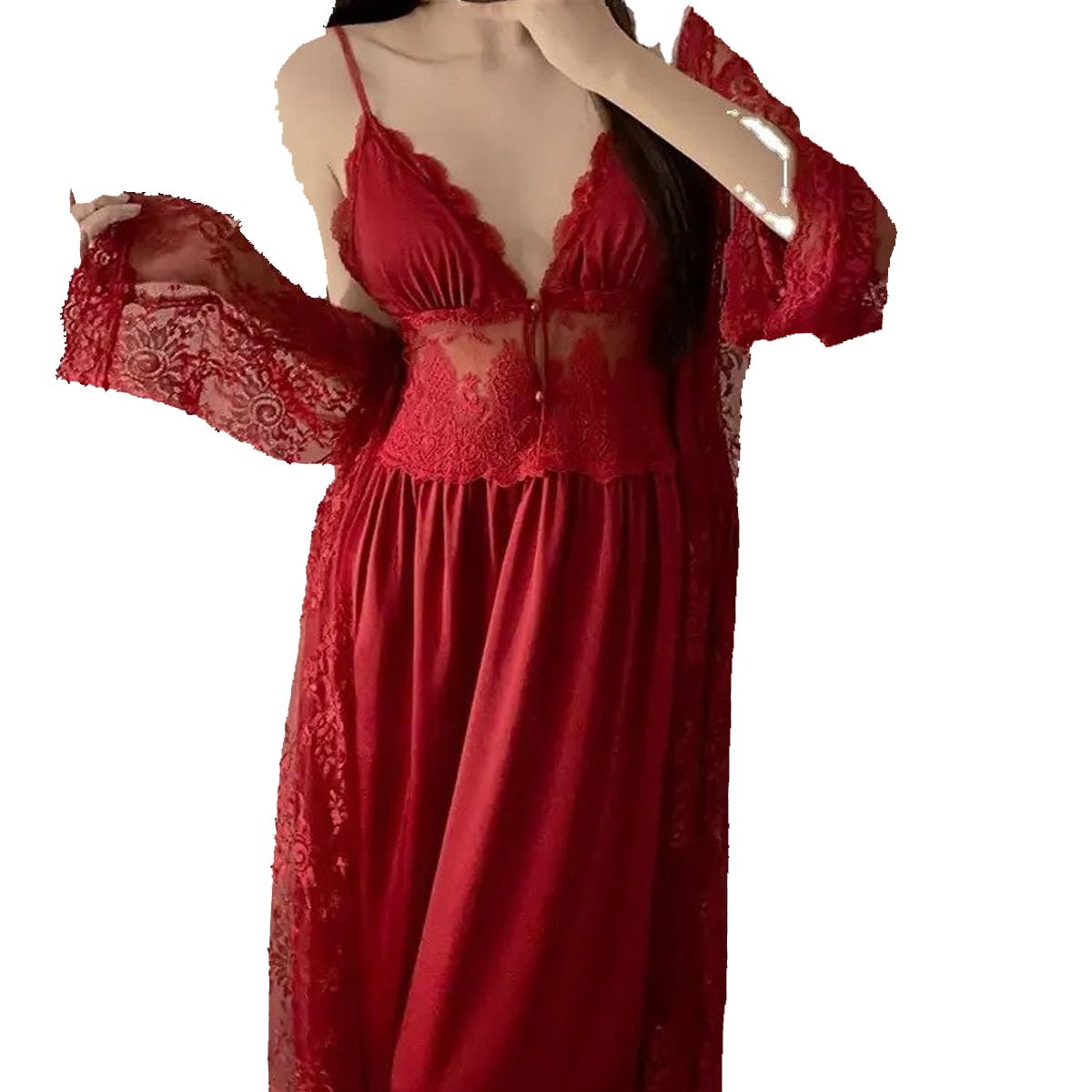 Long fairy skirt French court dress Sleepwear image 2