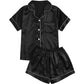 Satin Pajama top and Shorts Set image 7