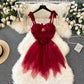 Elegant Lace Corset Dress with Adjustable Straps and Matching Bottoms image 0