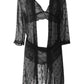 Lace Mesh Corset Lingerie & Women's Bathrobe Set – Elegant Underwear with Timeless Charm image 3