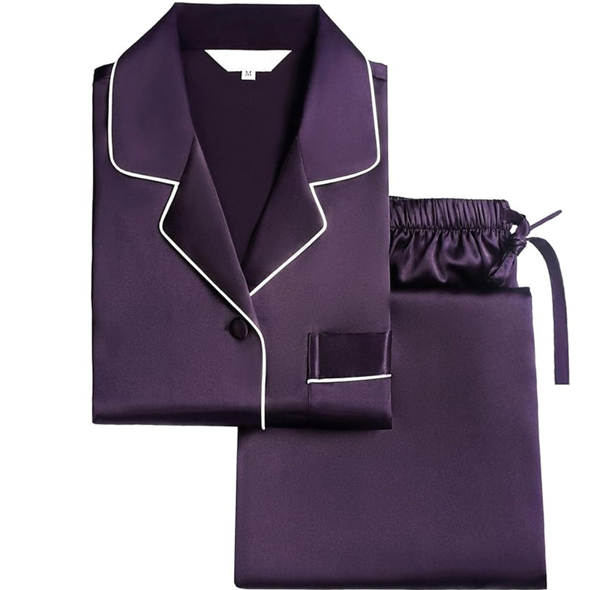 Women's Full Sleeve Silk Satin Pajama Set image 5