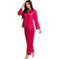 Women's Full Sleeve Silk Satin Pajama Set image 0
