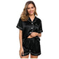 Satin Pajama top and Shorts Set image 2