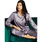Women's Full Sleeve Silk Satin Pajama Set image 2