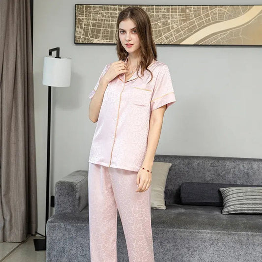 Luxury Redefined: Indulge in with Our High-End Satin Silk Pajama Set image 1