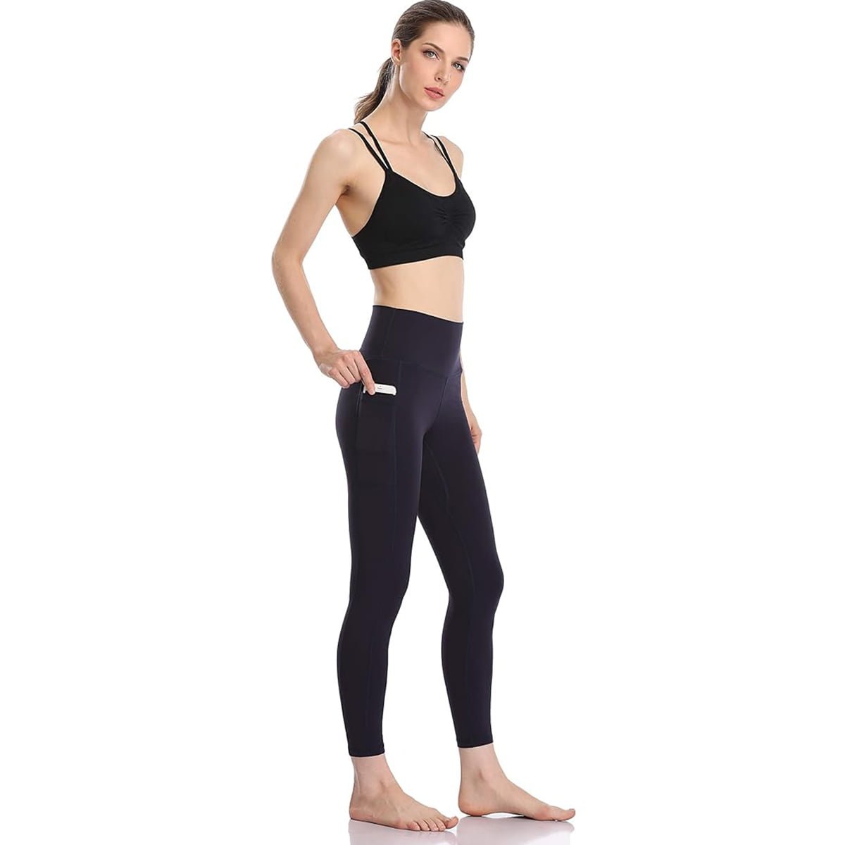 Women's High Waisted Tummy Control Workout Leggings image 3