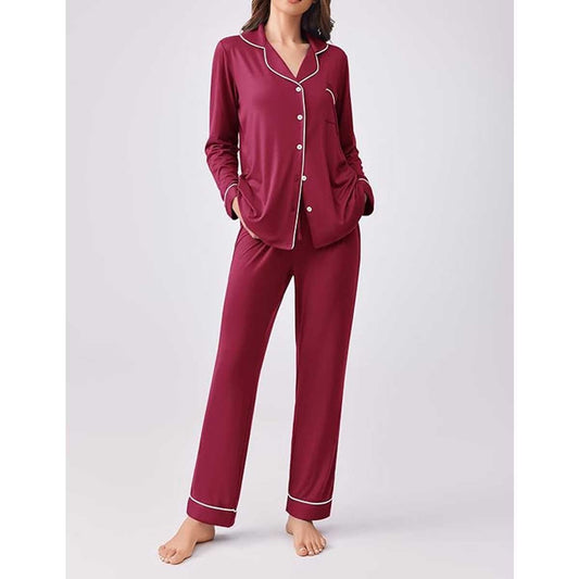 Soft Cotton Pajama Set Red image 1
