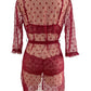 Lace Mesh Corset Lingerie & Women's Bathrobe Set – Elegant Underwear with Timeless Charm image 2