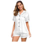 Satin Pajama Short Sleeve top and Shorts Set image 0