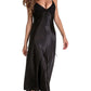 Satin Nightgown Dress with Silk Lace Sleeveless Long Chemise – Elegant Lingerie Sleepwear for Women image 2