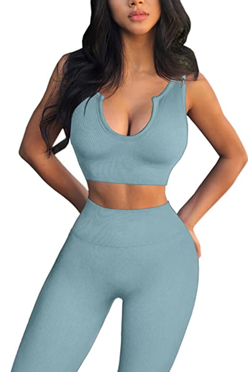 Active Wear Workout Sets Grey image 4