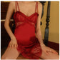 Women's Lace Camisole Dress Backless Nightgown image 2