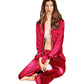 Women's Full Sleeve Silk Satin Pajama Set image 1