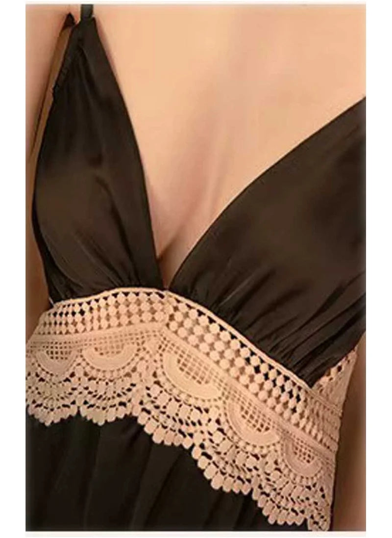 Beautiful Halter Nightgown for Women – Elegant Sleepwear & Nightwear Nightdress image 3